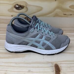 Asics Womens Gel Contend 5 1012A231 Gray Running Shoes Sneakers Size 8.5 W